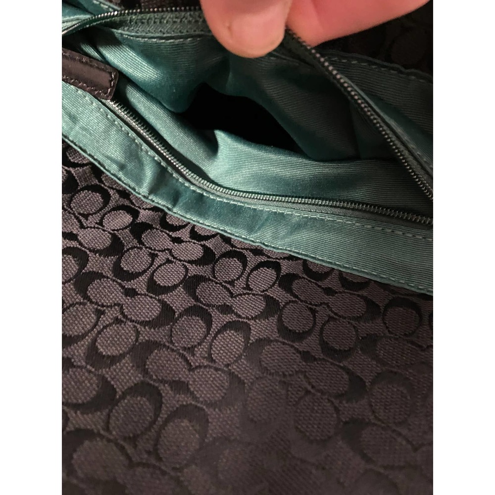 Coach Signature Messenger Bag Crossbody Black Laptop Briefcase Business F70293 - Picture 14 of 15